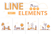 City, animals, people: line elements, an Animal Illustration by Boyko Pictures (Thumbnail 1 of 8)