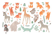 Safari Baby animals illustration, an Animal Illustration by OxanaTally (Thumbnail 16 of 18)