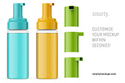 Foam bottle mockup / transparent, a Pens & Pencil Mockup by Smarty Mockups (Thumbnail 3 of 5)