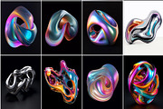 63 Abstract Gradient Shapes Graphic, an Object Graphic by Bilgep_design (Thumbnail 5 of 8)