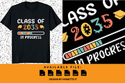 Class of 2035 in progress shirt SVG, an Education Illustration by Vignette.IT (Thumbnail 1 of 3)