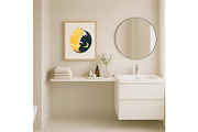 Sun and Moon Yin Yang Cats Wall Art, a Background Graphic by LaseredNinja (Thumbnail 5 of 7)