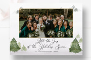 Pine Tree Christmas Photo Card PSD, a Card Template by By Stephanie Design (Thumbnail 2 of 5)