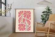 Abstract Flower Prints Set, a Wallpaper Graphic by Helospace (Thumbnail 4 of 10)