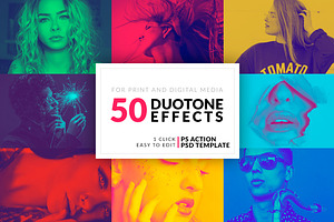 50 Duotone Photoshop Actions