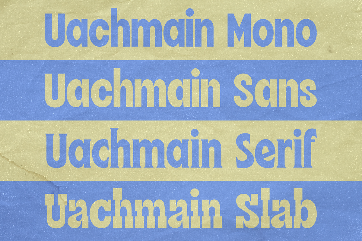 Uachmain | 4 in 1 Fonts, a Slab Serif Font by Twicolabs Fontdation (Photo 10 of 10)