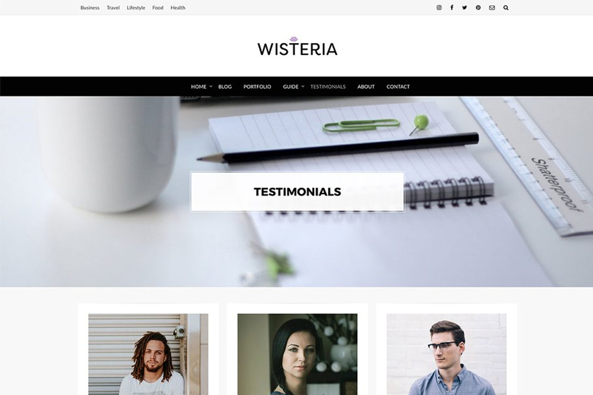 Wisteria - A Creative Blog Theme, a WordPress Template by DesignOrbital (Photo 5 of 5)