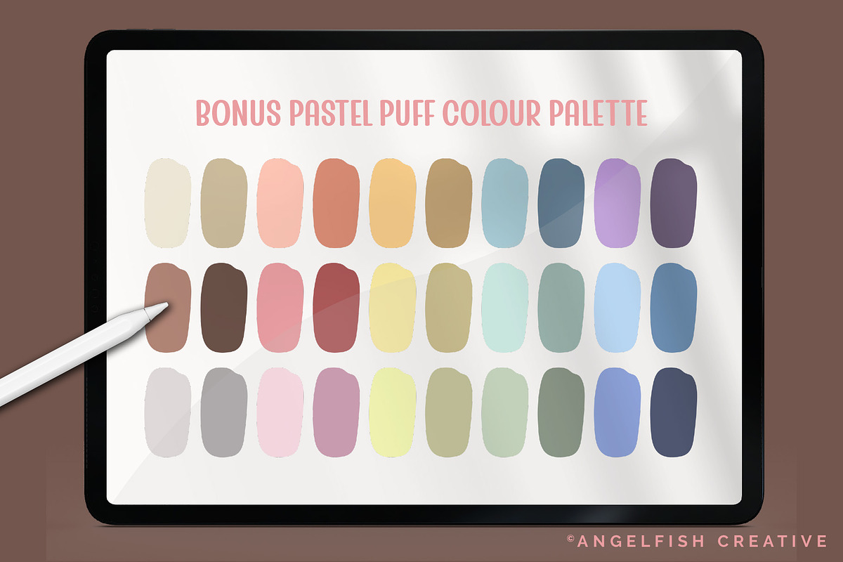 Puff 3D Brushes for Procreate, a Brush Add-On by AngelfishCreative (Photo 10 of 10)