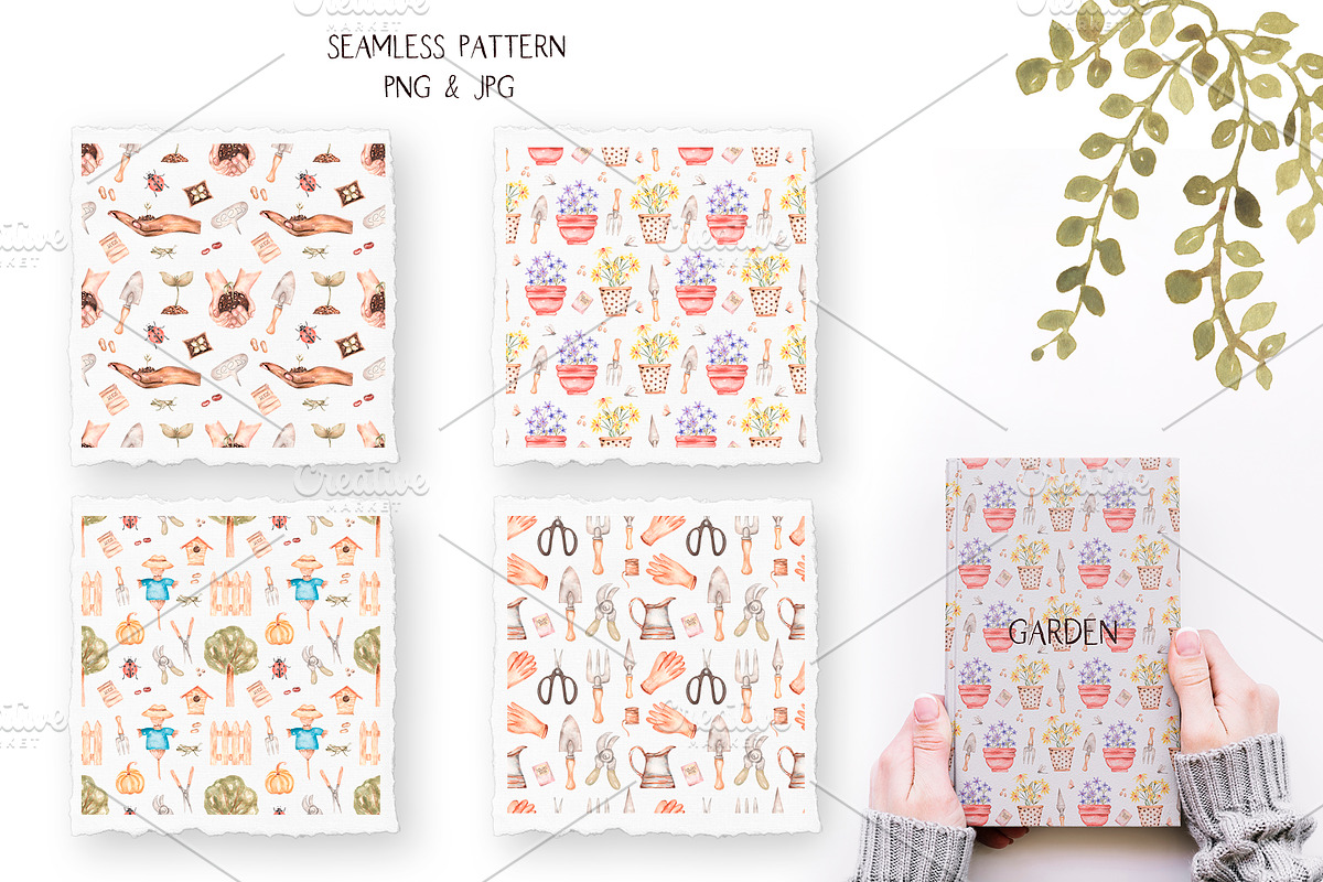 Watercolor Garden Collection, a Work Illustration by MayaNavits (Photo 6 of 13)