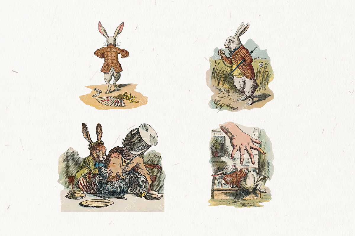 Vintage Alice in Wonderland II, a Person Illustration by Patterns for Dessert (Photo 3 of 5)