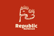 Republic Barbecue Logo Template, a Branding & Logo Template by Kreasi Malam (Thumbnail 5 of 5)
