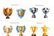 Trophy Illustrations Clipart, Trophy, a Decorative Illustration by BrushstrokeArtGB (Thumbnail 2 of 9)