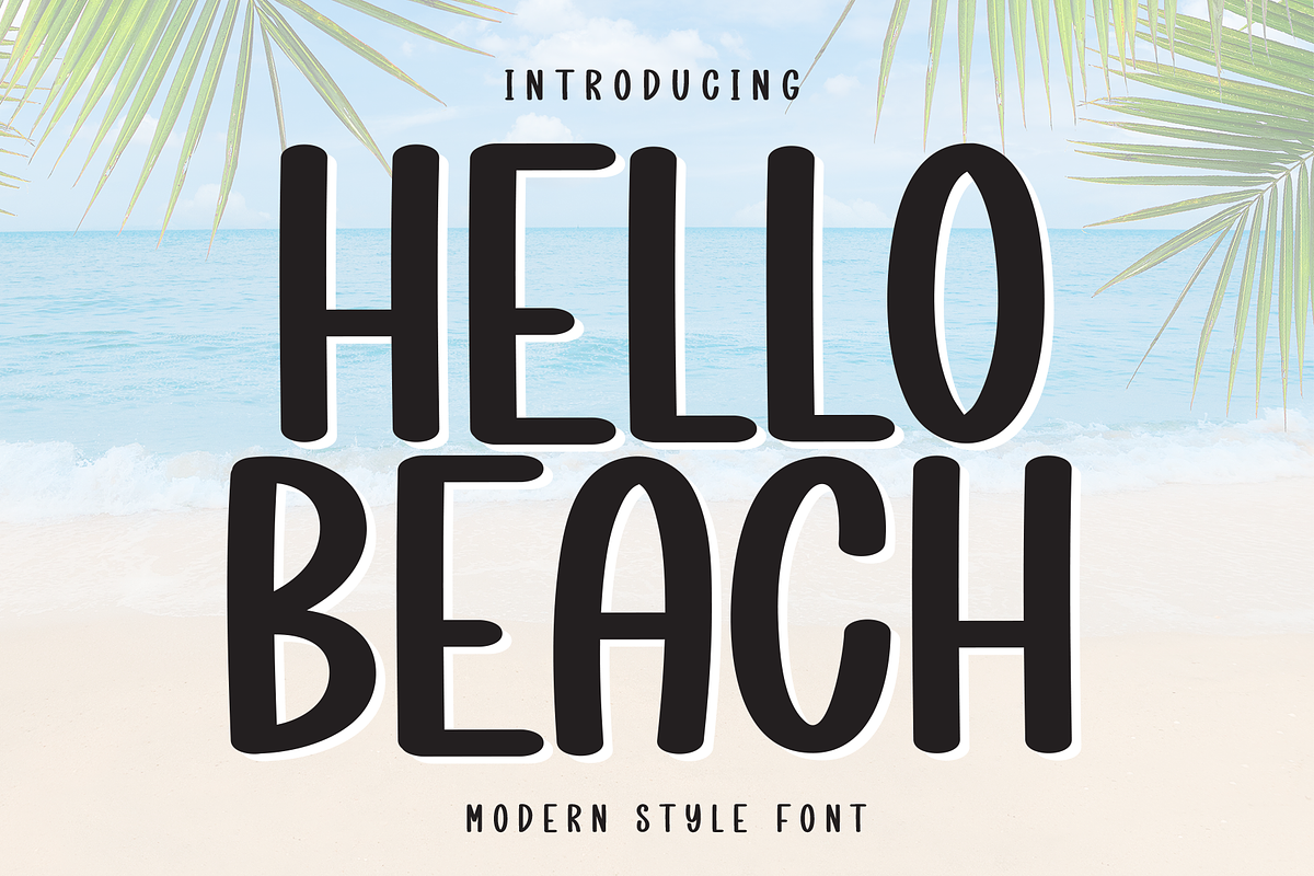 Hello Beach | Script Font, a Script Font by Scratchones (Photo 1 of 8)