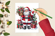 Christmas Santa Claus PNG Clipart, a Seasonal Illustration by Craft Nest (Thumbnail 2 of 5)