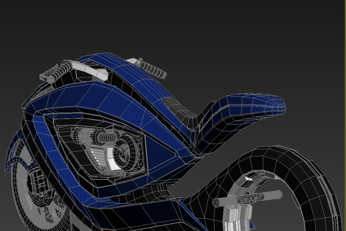 Sport bike futuristic concept, a Cars & Vehicle 3D Model by konstantin.ermolaev (Photo 12 of 12)