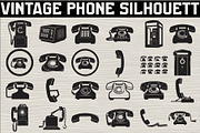 A classic vintage phone silhouette, an Illustration by Amazin_art (Thumbnail 1 of 25)