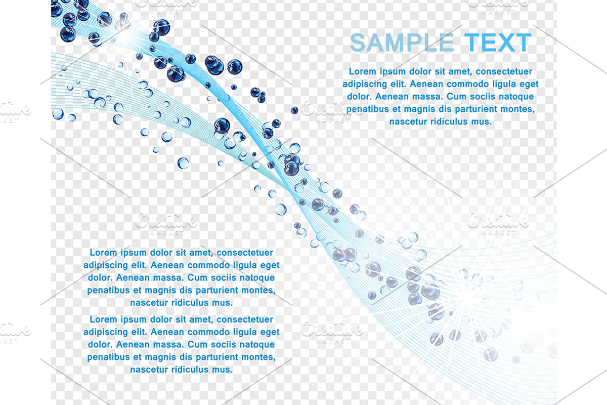 5 Water Lines Design, an Illustration by Pavel Vectors