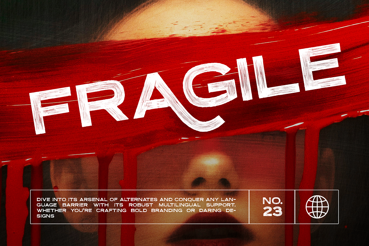 Morgon - Textured SVG Display Font, a Handwritten Font by Surplus Type Co (Photo 6 of 7)