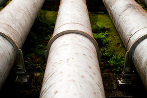 Huge Hydro Electricity Pipes, an Industrial Photo by THP Creative