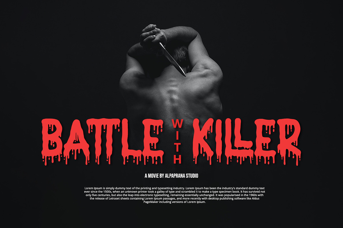 Nightmare - Horror Display Font, a Sans Serif Font by Alpaprana (Photo 5 of 10)