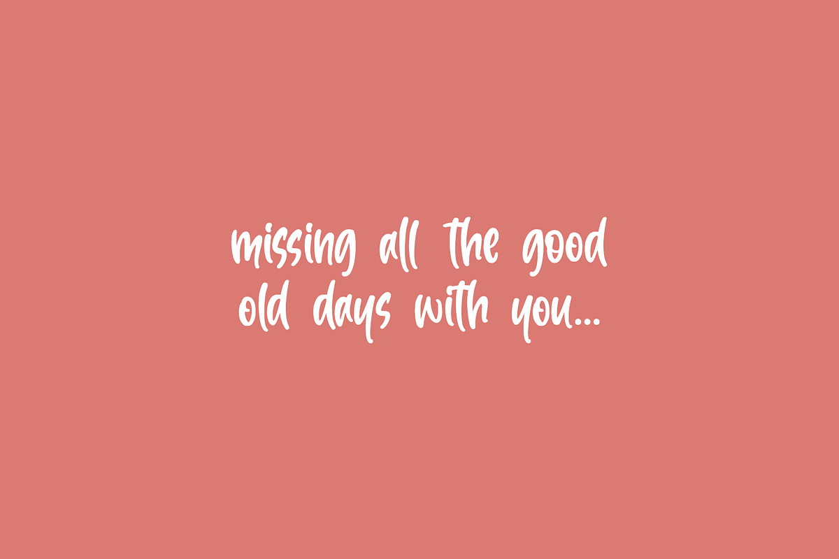 Back To December, a Font by Orenari (Photo 2 of 6)