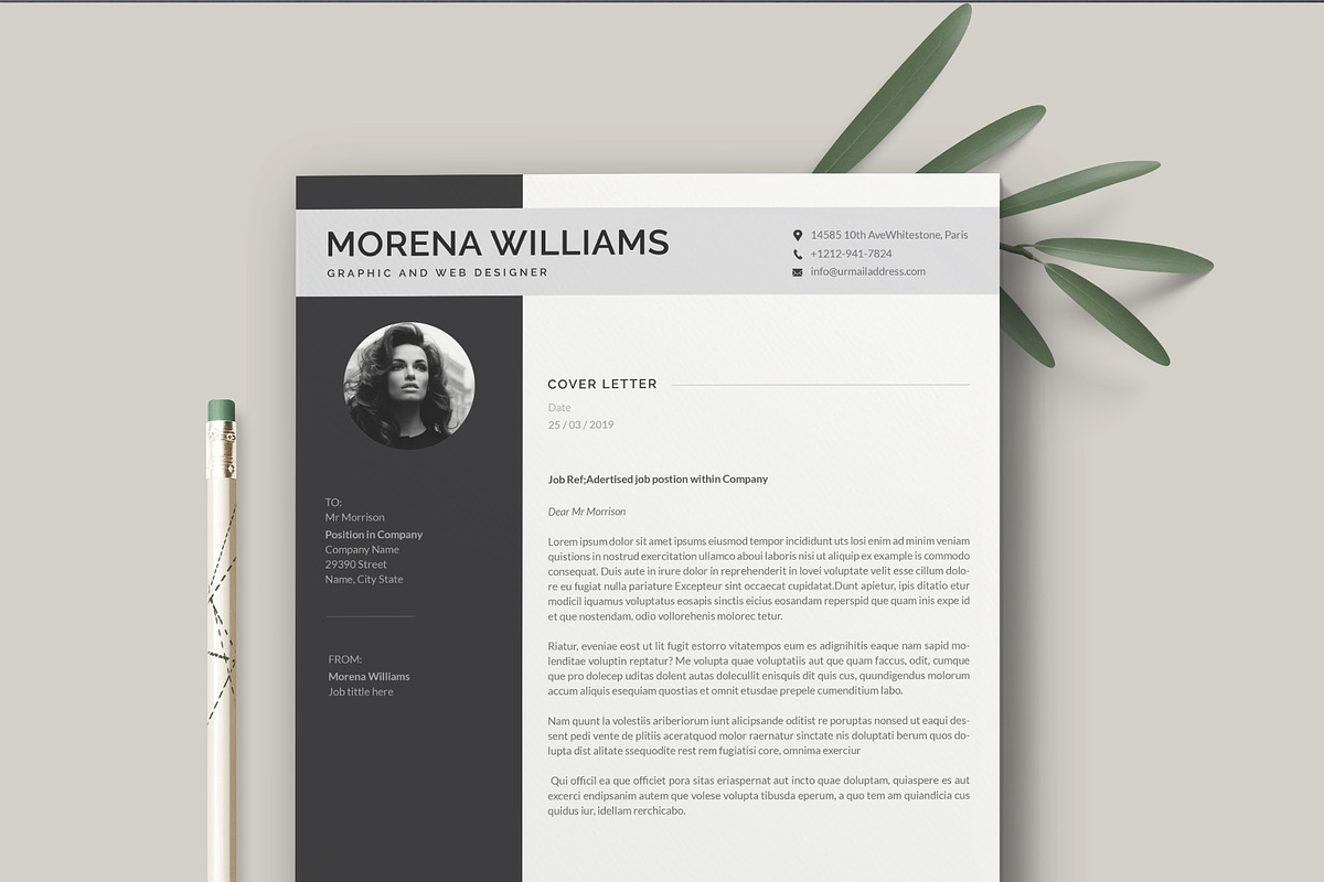 Resume Morena, a Resume Template by Astut (Photo 2 of 5)