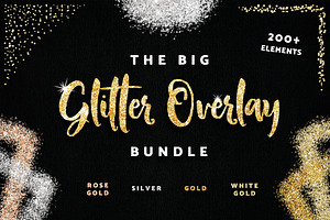 Glitter Photo Overlay Frames Borders
