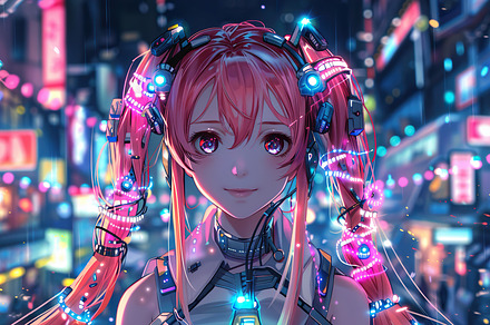 A detailed CG portrait of a robotic, a Photo by LOGOCREATIVE