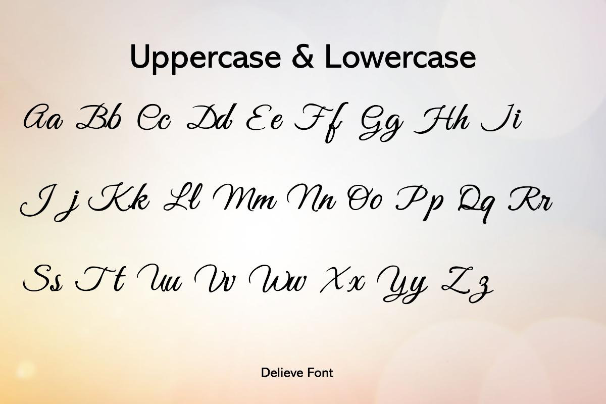Delieve Handwritten Font, a Handwritten Font by ResumeFabs (Photo 2 of 7)