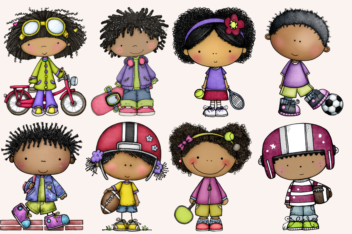 Quirky Kids and Their Sports, a Person Illustration by PrintHaven Designs (Photo 3 of 8)