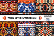 Decorative Tribal Aztec Pattern, a Pattern Graphic by tomuato (Thumbnail 1 of 4)