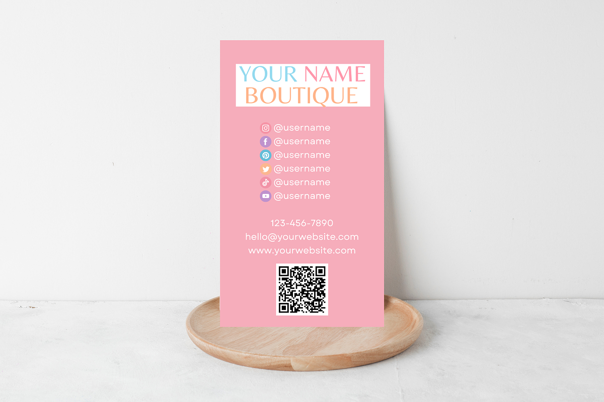 Business Card Template - Pastel, a Business Card Template by SunshineStudioBoutique (Photo 6 of 9)