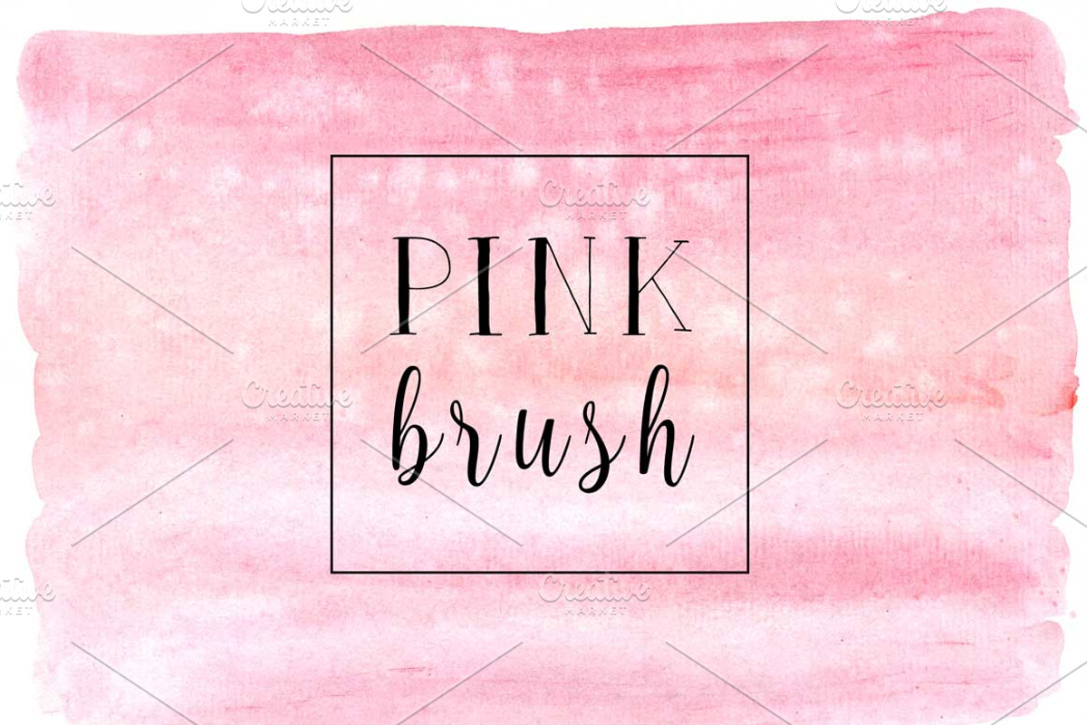 Pink brush watercolor background, a Texture Graphic by Inna Vinchenko Designs (Photo 1 of 3)