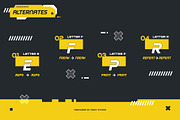 Frankerd - Modern Industrial Font, a Font by Drizy (Thumbnail 6 of 10)