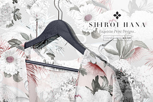 Shiroi Hana, Exquisite Floral Prints