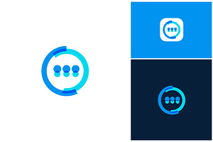 Chat Message Icon Modern Logo, a Branding & Logo Template by ika trisiana