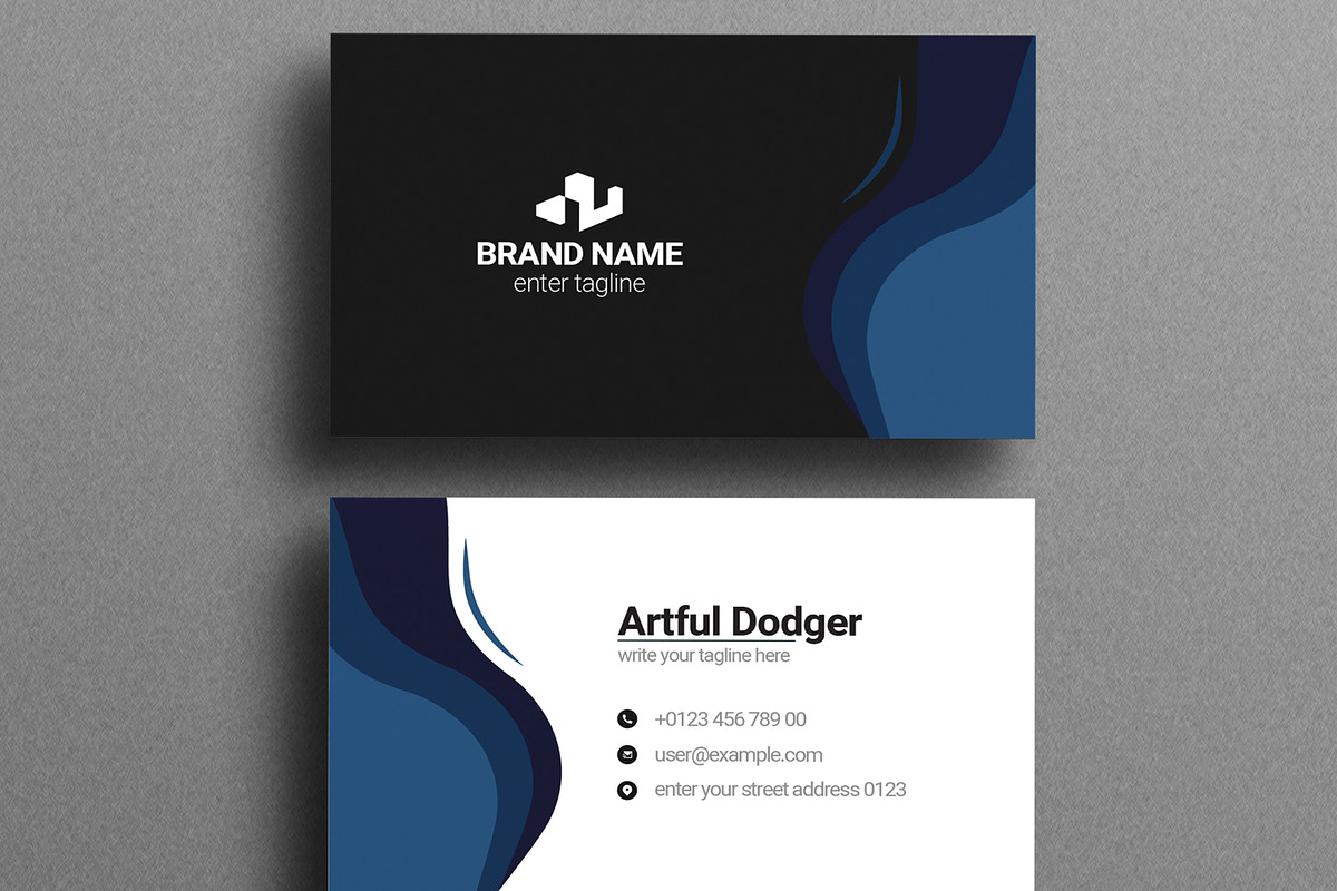 Modern Business Card Design, a Business Card Template by MightyDesign (Photo 3 of 6)