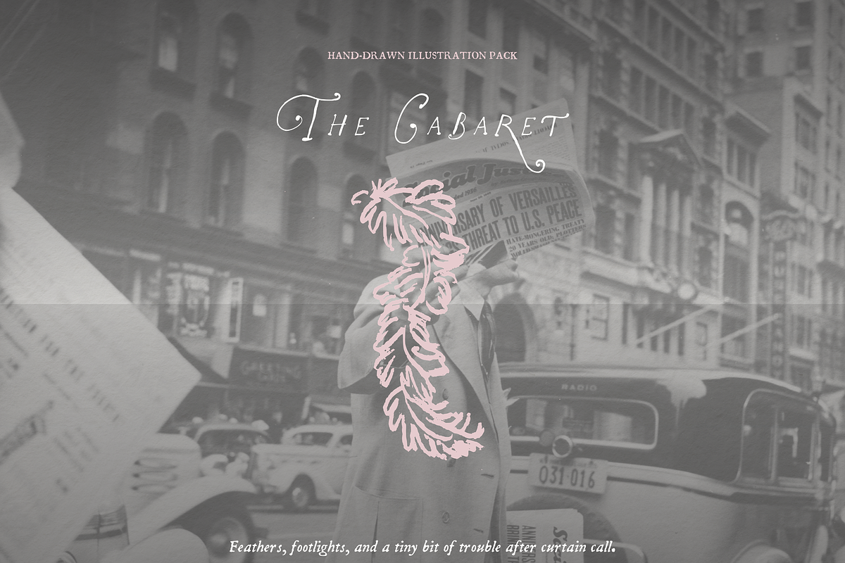Cabaret Clipart, Burlesque Ink Set, a Person Illustration by The October Creative (Photo 6 of 12)