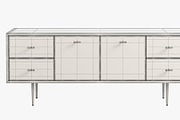 Joybird Aaro Small Media Console, a Furniture 3D Model by 3dmitruk (Thumbnail 9 of 10)