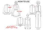 Women's Shirts, an Illustration by Art by Lin (Thumbnail 7 of 8)