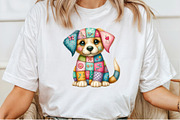 Cute Patchwork Animal Clipart, an Illustration by Pixels.Craft (Thumbnail 6 of 7)