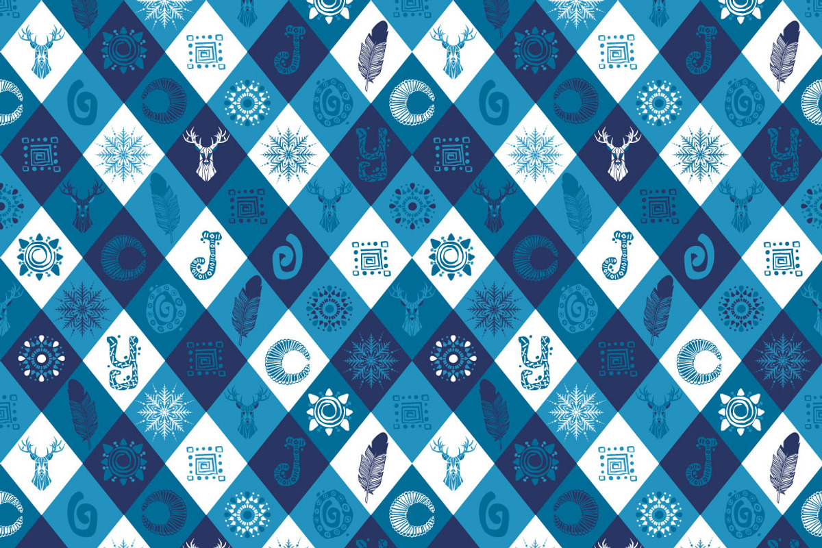Set of Christmas patterns + bonus, a Pattern Graphic by Dasha_D (Photo 4 of 5)