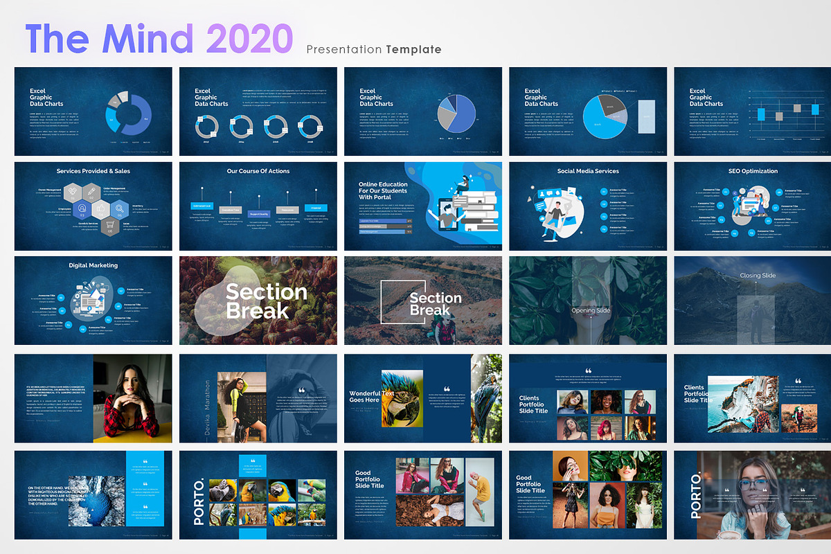 The Mind Power Point Template, a Presentation Template by GraphicBerg (Photo 3 of 5)