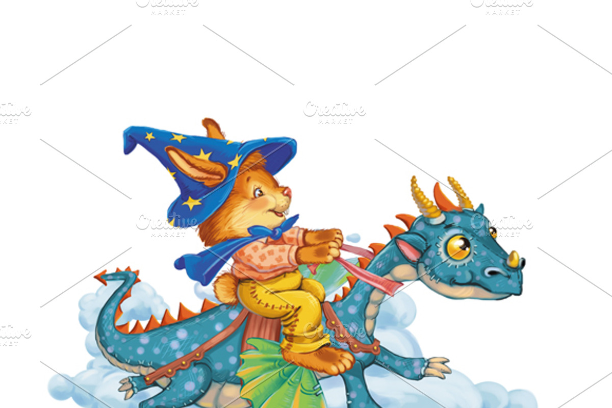 Traveling by plane and balloon, an Animal Illustration by Adamskyistudio (Photo 4 of 5)