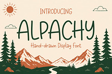 Alpachy - Handdrawn Display Font