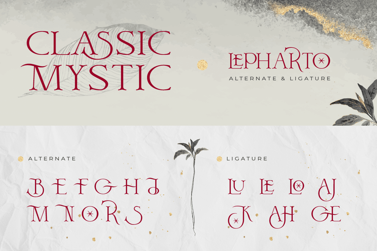 Lepharto, a Serif Font by kerismaker (Photo 6 of 12)