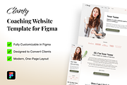 Coaching Website Template for Figma, a Landing Page Template by Sasha Lantukh (Thumbnail 1 of 6)