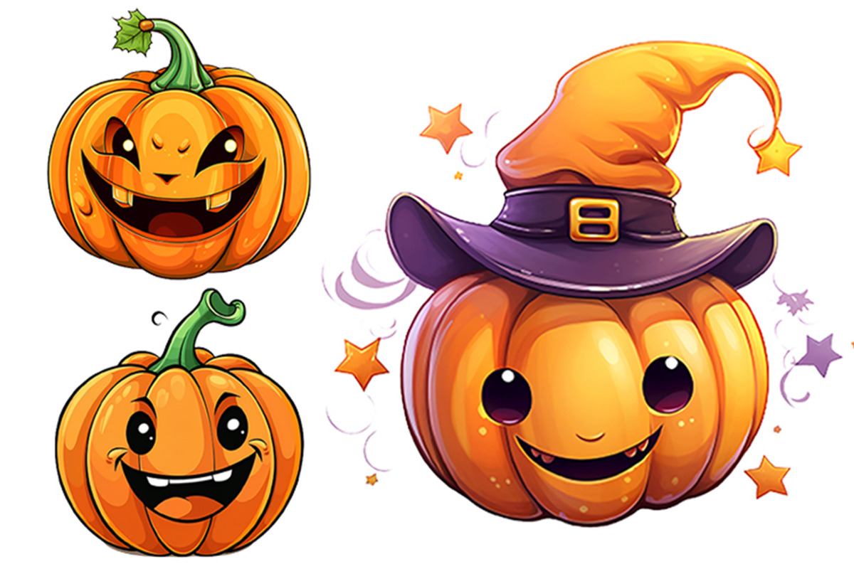 Halloween Pumpkin Sublimation PNG, a Seasonal Illustration by Creative Arslan (Photo 3 of 8)