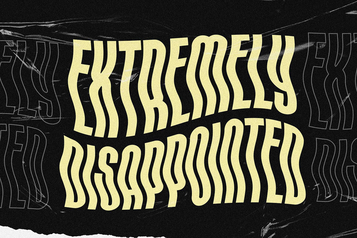 Hipnouma - Wavy Style, a Sans Serif Font by Arterfak Project (Photo 2 of 13)