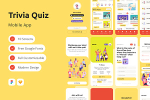 Izzy - Trivia Quiz Mobile App, an App Template by twinstd